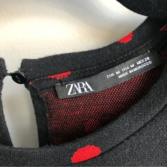 Polka Dot Midi Dress in Red and Black - Picture 7 of 10